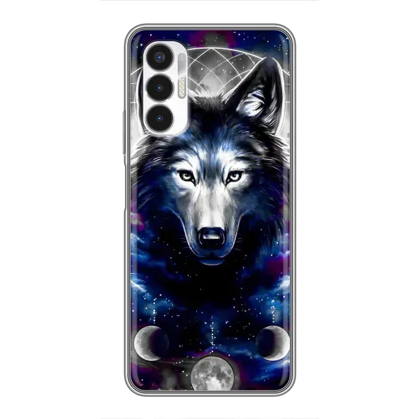Чехол с принтом «Волк» для TECNO POVA 3 (LF7n)