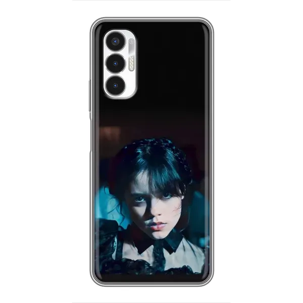Чехол с принтом «взгляд Уэнздей» для TECNO POVA 3 (LF7n)