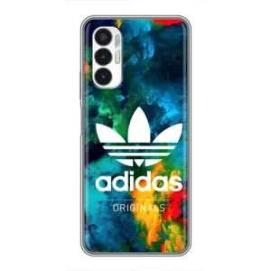Чохли Адидас для Tecno POVA 3 (LF7n) (AlphaPrint) (Яскравий Адідас)