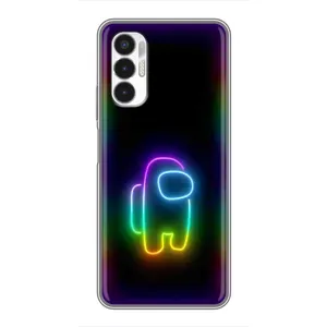 Чохли Амонг Ас для Tecno POVA 3 (LF7n) (AlphaPrint) (Яскравий скін)