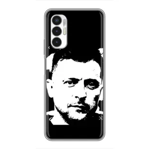 Чехол для Tecno POVA 3 (LF7n) (AlphaPrint - с принтом Зеленского)