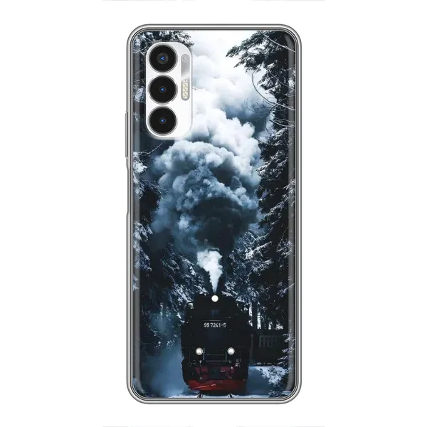 Чехол с принтом «Зимний поезд» для TECNO POVA 3 (LF7n)