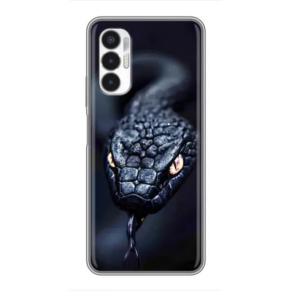 Чохол з принтом «Чорна змія» для TECNO POVA 3 (LF7n)