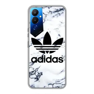 Чехлы Адидас для Tecno POVA 4 (LG7n) (AlphaPrint) (Адидас на мраморе)
