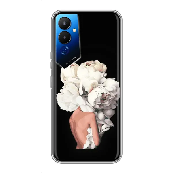 Чехол с принтом «Белые цветы» для TECNO POVA 4 (LG7n) Чехол с принтом «Белые цветы» для TECNO POVA 4 (LG7n)