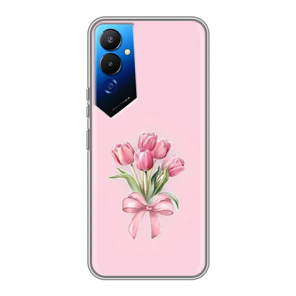 Чехол с принтом «Букет цветов» для TECNO POVA 4 (LG7n)