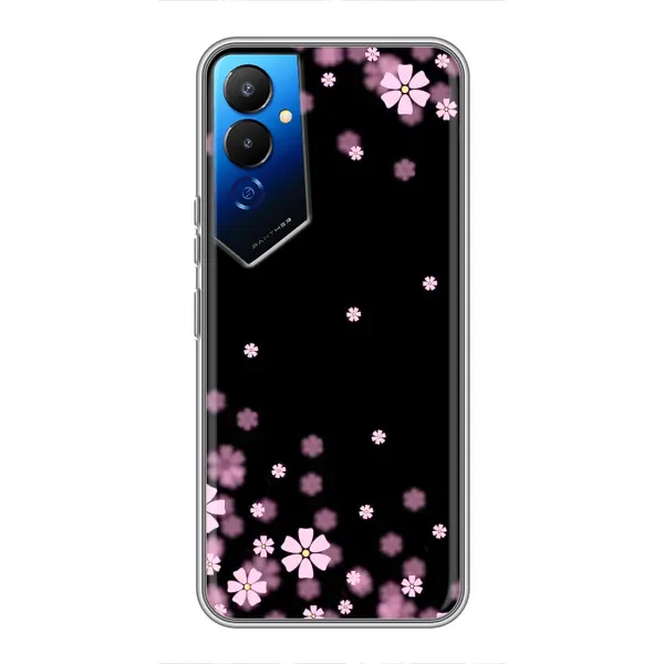 Чехол с принтом «Цветочки маленькие» для TECNO POVA 4 (LG7n)