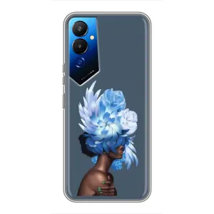 Чехлы (ART) Цветы на Tecno POVA 4 (LG7n) (VPrint) (Цветы на голове)