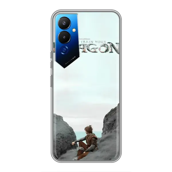 Чехол с принтом «Дракон лого» для TECNO POVA 4 (LG7n)