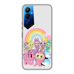 Чохол з Лабубу на Tecno POVA 4 (LG7n) (Фон Лабубу)