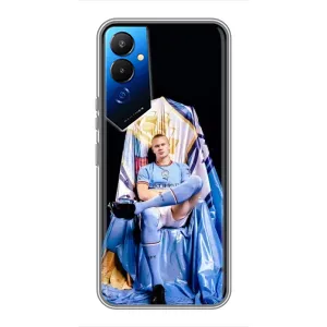 Чехлы с футболистом Ерлинг Холанд для Tecno POVA 4 (LG7n) (AlphaPrint) (футболист Холанн)