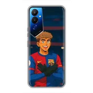 Чехол с футболистом Ламин Ямаль Tecno POVA 4 (LG7n) (Футболист Ямаль)