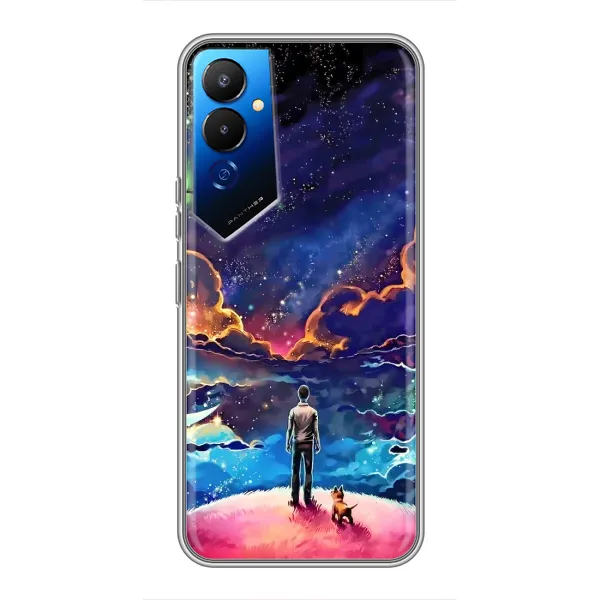 Чехол с принтом «Галактический вид» для TECNO POVA 4 (LG7n)