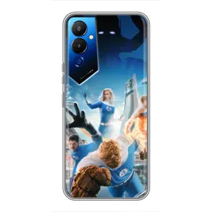 Чехол с принтом Фантастическая четверка для Tecno POVA 4 (LG7n) (Герои Фантастическая Четверка)