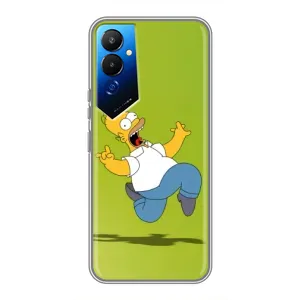 Чехол с Симпсонами для Tecno POVA 4 (LG7n) (VPrint) (Гомер Симпсон)