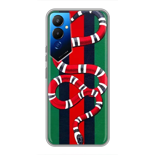 Чехол с принтом «Gucci змия» для TECNO POVA 4 (LG7n)