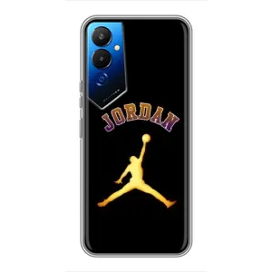 Чехлы для Tecno POVA 4 (LG7n) - с картинкой JORDAN (AlphaPrint) (Jordan Gold)