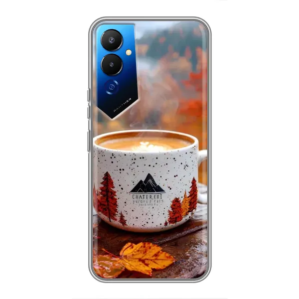 Чехол с принтом «Кофе на природе» для TECNO POVA 4 (LG7n)