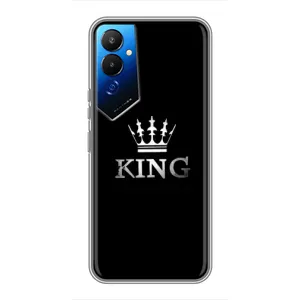 Чехол с Короной Техно Пова 4 - (AlphaPrint) (KING)