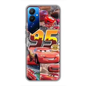 Силиконовый чехол Маквин для Tecno POVA 4 (LG7n) (Коллаж Молния Маквин)