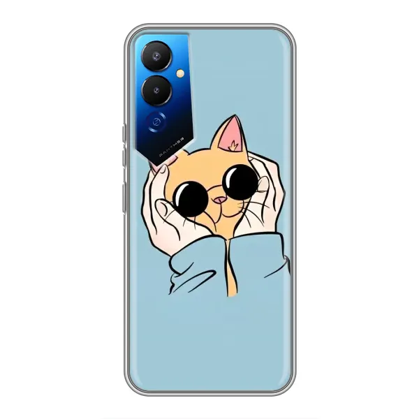 Чехол с принтом «Котик в очках» для TECNO POVA 4 (LG7n) Чехол с принтом «Котик в очках» для TECNO POVA 4 (LG7n)