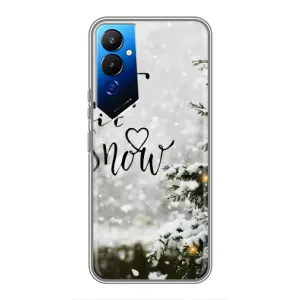 Новогодние, Праздничные Чехлы для Tecno POVA 4 (LG7n) - 2024 год (Let it snow)