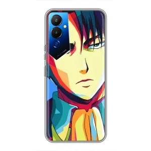 Чехлы Персонажи Аниме Наруто для Tecno POVA 4 (LG7n) (AlphaPrint) (Леви Аккерман)
