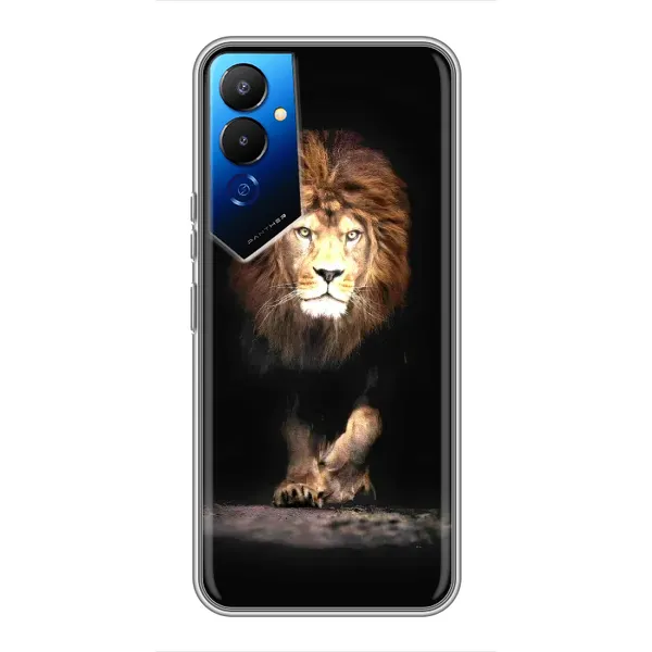 Чехол с принтом «Лев» для TECNO POVA 4 (LG7n)