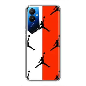 Чехлы для Tecno POVA 4 (LG7n) - с картинкой JORDAN (AlphaPrint) (Лого Джордан)