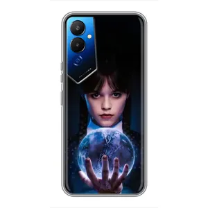 Чехол с дизайном Венздей 2 на Tecno POVA 4 (LG7n) (Магическая сфера Уэнздей)