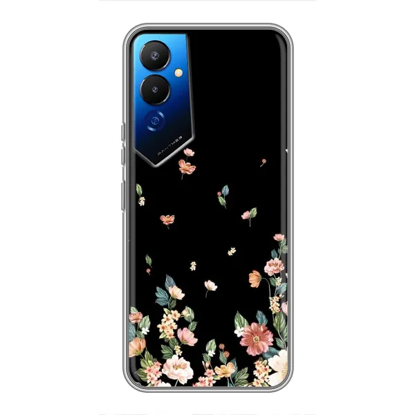 Чехол с принтом «Маленькие цветы» для TECNO POVA 4 (LG7n)