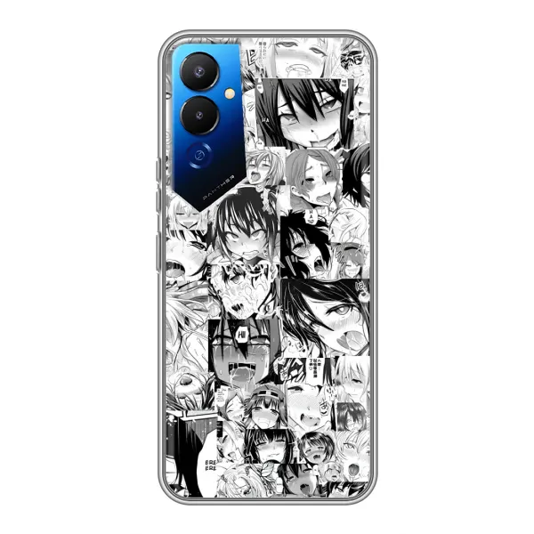 Чохол з принтом «Ahegao manga» для TECNO POVA 4 (LG7n)