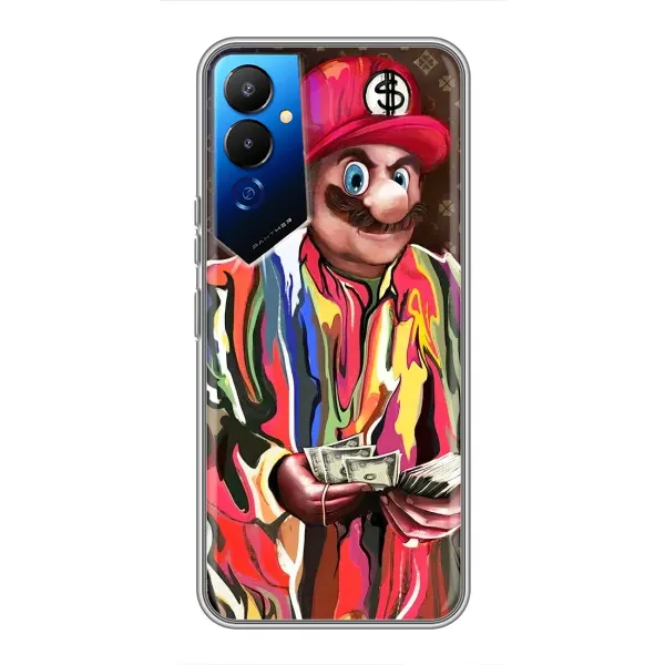 Чохол з принтом «Mario LV» для TECNO POVA 4 (LG7n)