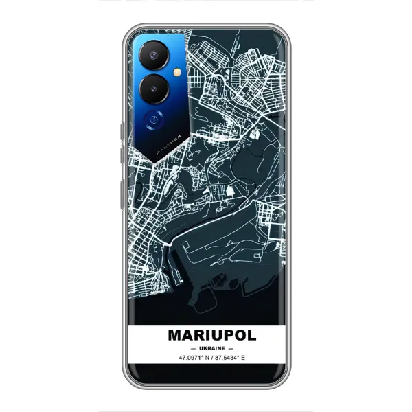 Чохол з принтом «Маріуполь» для TECNO POVA 4 (LG7n)