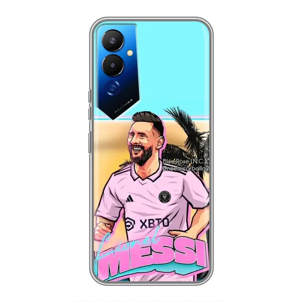 Чохол з принтом «Майами Месси» для TECNO POVA 4 (LG7n)