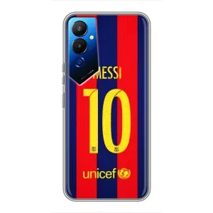 Чехлы Месси для Tecno POVA 4 (LG7n) (AlphaPrint) (Messi Barca 10)