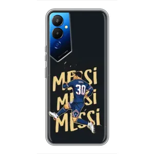 Чехлы для Tecno POVA 4 (LG7n) (Leo чемпион) (AlphaPrint) (Messi ПСЖ)