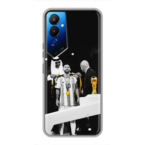 Чехол с принтом «Месси в накидке» для TECNO POVA 4 (LG7n)