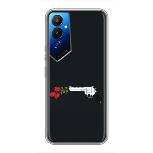 Чехлы (ART) Цветы на Tecno POVA 4 (LG7n) (VPrint) (Неожиданные цветы)