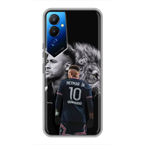 Чехол с принтом «Неймар Лев» для TECNO POVA 4 (LG7n)