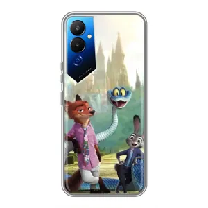 Чехол Зоотрополіс на Tecno POVA 4 (LG7n) (Герои мультфильма Зверополис)