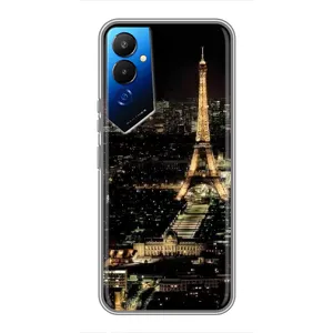 Чехол Эйфелева Башня для Tecno POVA 4 (LG7n) - (AlphaPrint) (Ночной Париж)