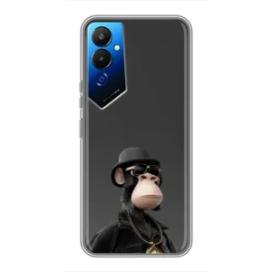 Чехлы с Обезьянами NFT для Tecno POVA 4 (LG7n) (AlphaPrint) (Обезьяна NFT)