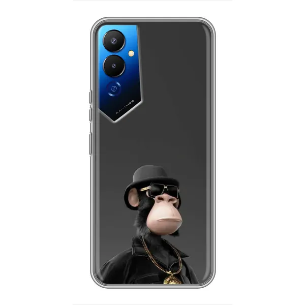 Чехол с принтом «Обезьяна NFT» для TECNO POVA 4 (LG7n)