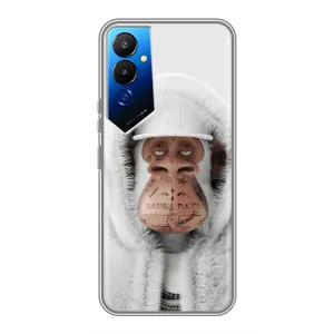 Чехлы с Обезьянами NFT для Tecno POVA 4 (LG7n) (AlphaPrint) (обезьяна NFT в тату)