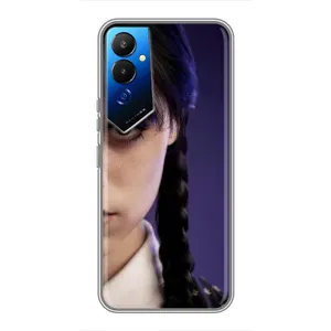 Чехол с дизайном Венздей 2 на Tecno POVA 4 (LG7n) (Загадочный взгляд Уэнздей)