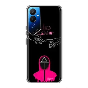 Чехол Гра в кальмара для Tecno POVA 4 (LG7n) (Минимализм Игра кальмара)