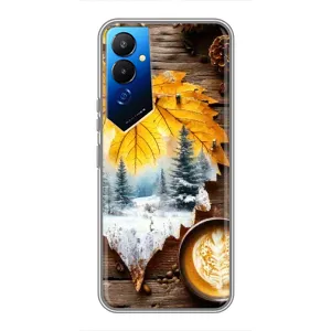 Чохол з унікальним дизайном 'Осінь з кавою' для Tecno POVA 4 (LG7n) (Осінньо-зимова кава)