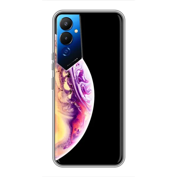 Чехол с принтом «Планета Айфон» для TECNO POVA 4 (LG7n)