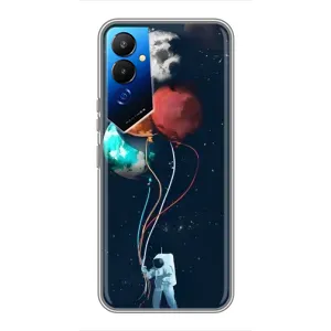 Космические Чехлы для Техно Пова 4 (VPrint) (Планеты шарики)